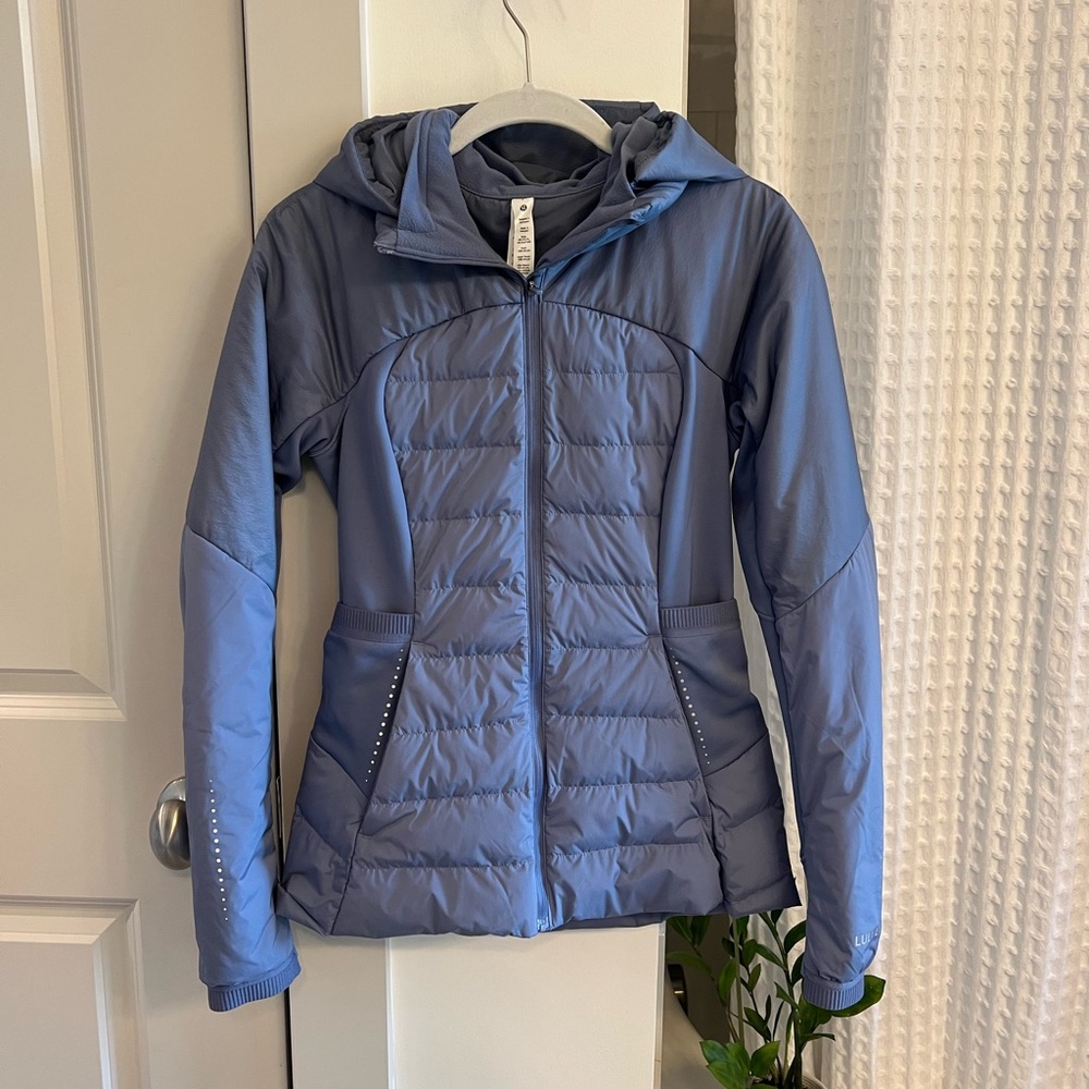 Lululemon Athleta Down For It All Jacket in Peri Purple
